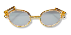 Imagen de Anteojos Gafas Sol Redondos Piedras Brillantes Trap 134