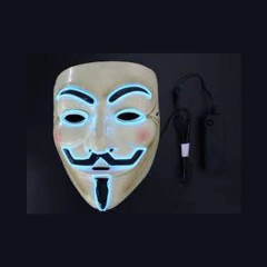 Mascara Anonymous Led Nocturna Halloween Disfraz Hype - KITCH TECH