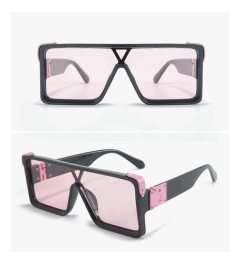 Gafas Anteojos De Sol Rectangular Hype Retro Vintage Grande 5791