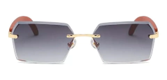 Anteojos Gafas Sol Sin Marco Madera Vintage Retro 97 - KITCH TECH