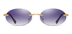 Gafas Anteojos Sol Ovalado Retro Vintage Trap Sin Marco Nº74 - online store