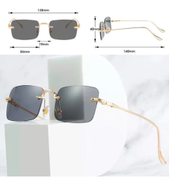 Image of Anteojos Sol Cuadrados Cristal Gradient Vintage Nomarco Nº70