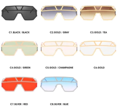 Gafas Anteojos Sol Grandes Hexagonal Modernas 5319 - comprar online