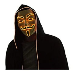 Imagen de Mascara Anonymous Led Nocturna Halloween Disfraz Hype