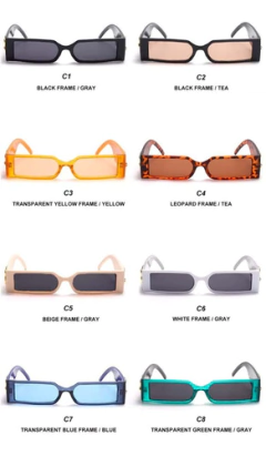 Gafas Anteojos Sol Rectangulares Vibora Retro Vintage Nº73 on internet