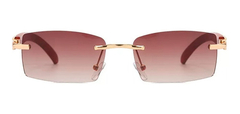 Image of Anteojos Gafas Sol Sin Marco Madera Vintage Retro Nº100