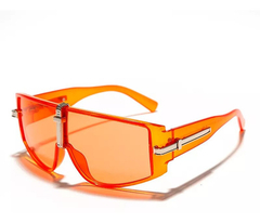 Anteojos Sol Futuristas Envolvente Grandes Curvo Vintage 80 - comprar online