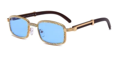 Anteojos Lentes Sol Hype Rectangular Strass Retro Vintage 2056 en internet