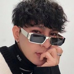 Anteojos Lentes Sol Hype Retro Vintage Rectangular Metalicos 6633 - comprar online