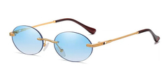 Gafas Anteojos Sol Ovalado Retro Vintage Trap Sin Marco Nº74 - online store