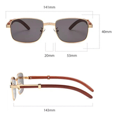 Anteojos Gafas Sol Rectangular Gradiente Vintage Retro 96