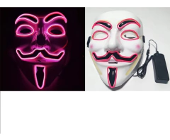 Mascara Anonymous Led Nocturna Halloween Disfraz Hype - KITCH TECH