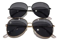 Anteojos Lentes Sol Ovalado Metal Rock & Roll Aviador Nº155 - KITCH TECH