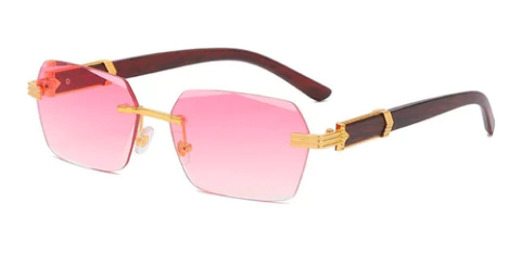 Anteojos Gafas Sol Sin Marco Madera Vintage Retro Nº102