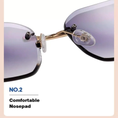 Anteojos Gafas Sol Sin Marco Hexagonal Madera Vintage 98 en internet