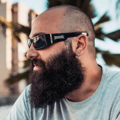 Imagen de Anteojos Sol Gafas Locs Gangster Black 9058 Cat.3 Importados