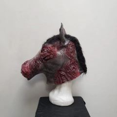 Mascara De Latex Caballo Zombie Negro Disfraz Halloween Importadas - tienda online