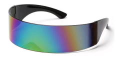 Anteojos Futuristas Visor Cyberpunk Neon Espejo Retro N 104 en internet