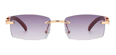 Image of Anteojos Gafas Sol Sin Marco Madera Vintage Retro Nº100