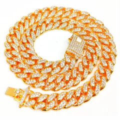 Imagen de Cadena Cubana Con Strass Hip Hop Style 5 - 30 Inch