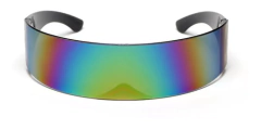 Anteojos Futuristas Visor Cyberpunk Neon Espejo Retro N 104 - tienda online