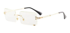 Anteojos Lentes Sol Rectangular Biselado Retro Vintage Nº92 - online store