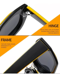 Anteojos De Sol De Colores Personalidad Retro Sol Uv400 27 - comprar online