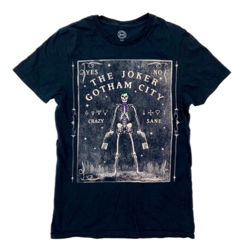 Remera Negra Joker Ouija Esqueleto Death Original Importadas