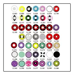 Lente de Contacto Fantasia Cosplay Yin Yang - tienda online