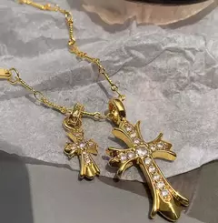 DIje Con Cadena Cruz Chrome Hearts Mod 6 - tienda online