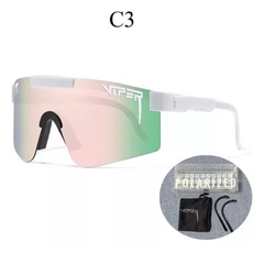 Anteojos Sol Pit Viper Espejado Ciclismo + Funda + Patillas - KITCH TECH