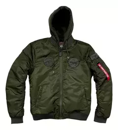 Campera Aviadora NASA Verde Oscuro