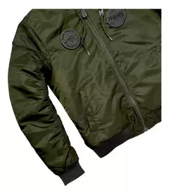 Campera Aviadora NASA Verde Oscuro on internet