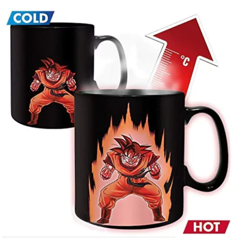 Taza Magica Dragon Ball Z Goku Kaioken