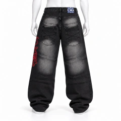 Pantalón Baggy Street Dreams Route 66 Negro - tienda online