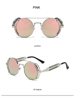 Anteojos Redondos Metalico Steampunk Retro 304