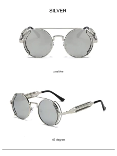 Anteojos Redondos Metalico Steampunk Retro 304