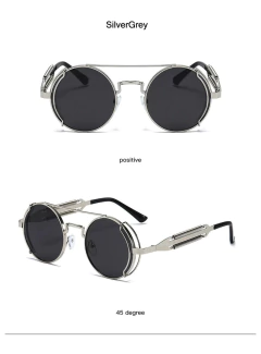 Anteojos Redondos Metalico Steampunk Retro 304 - tienda online