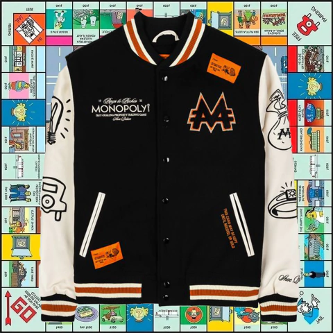 Campera Universitaria Varsity Monopoly Original - 350dls