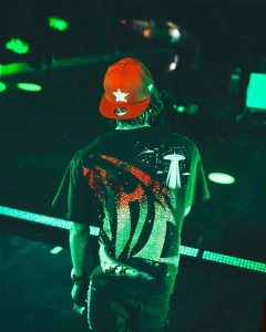 Imagen de Remera Boxy Fit Mixed Emotion Strass Ranger Rhinestone Tee 160 U$D