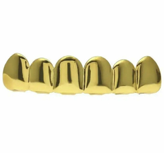 Grillz Parrilla de Dientes Dorados 6x6 Dientes Superior/Inferior - comprar online