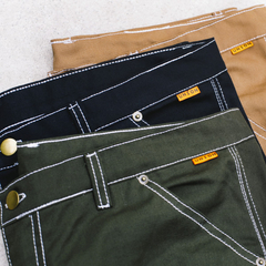Double Knee Pants Olive Green - KITCH TECH