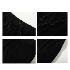 Pantalon Baggy Corderoy Kurt Boot Negro 913 - comprar online