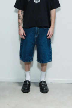 Short Bermuda Jean Baggy 25i Azul JORT - tienda online