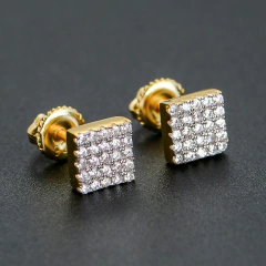 Aros Plata 925 Baño Oro 14k Grande Rosca Hip Hop Trap Hype 2 en internet