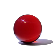 Bola Contact 75mm Cristal Para Malabares Red