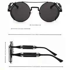 Anteojos Redondos Metalico Steampunk Retro 304 - comprar online