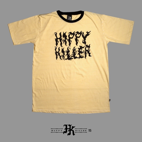 Remera Basico Rayado Amarillo