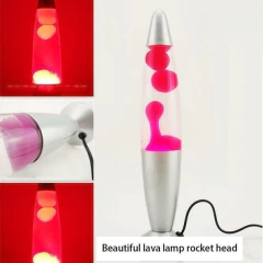 Lampara De Lava Liquido Con Movimiento Rosa Decoracion - tienda online