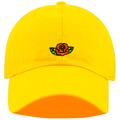 Gorra Curva Rosa Amarilla